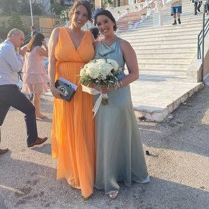 Amsale Alicia Dress Sage Green